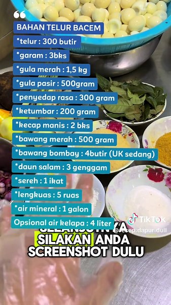 Resep Telur Bacem Enak dan Mudah untuk 400 Butir