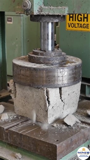 what 🤔 is Compression test of concrete cube #trending #youtubeshorts #viral #shorts