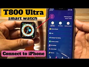 How to Connect T800 Ultra Smart Watch to iPhone | T800 Ultra Smart Watch Connect to ios #smartwatch