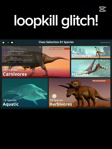 Loopkill Glitch! (Dinosaur World Mobile) #Shorts