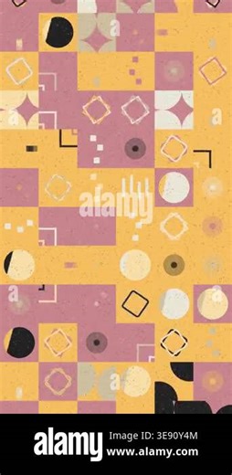 Modern Geometric Motion Background With Seamless Shape Repetition