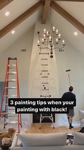 Tips for using black paint!! DIY with black is always a risk! It’s picky! But you got this! #diyhomedecor #diyhome #homemakeover #homerenovation #homedecor #homeinspo | The Broadmoor House
