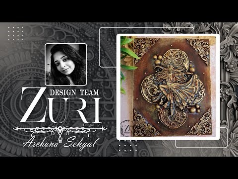 ✨ Mixed Media Tutorial | Zuri Designs Bohemian Dancer Mold ✨ by ‪@Archanasehgalposts‬ #zuridesigns