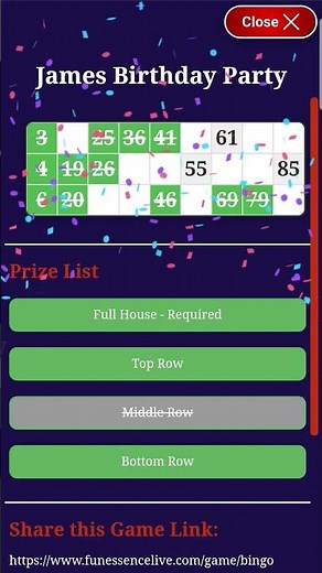 Play Bingo, Housie Online