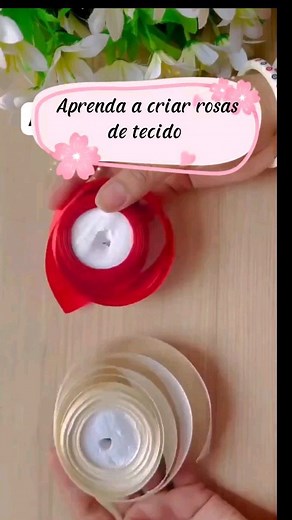 Tutorial flores!!🌹🌹🌹 Siga para outras dicas▶️▶️▶️ @eternafloral._ #flowers #floresdetecido #tutorialflores #diycrafth #diyflowers #floresnadecoração | artecomcapricho