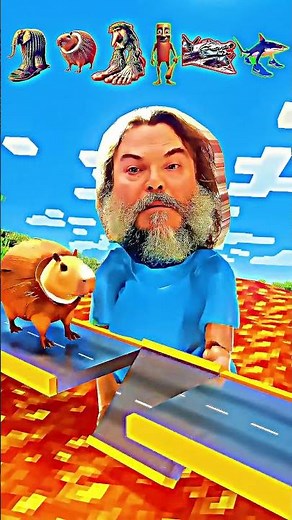 Jack Black face blocking the blue water bridge! #JackBlack #Meme