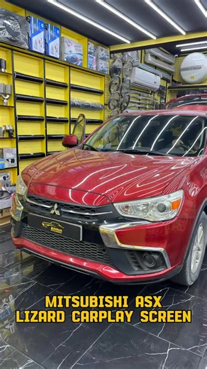 😎 Lizard CarPlay screen with free AHD reverse camera for Mitsubishi ASX #zamiacaraccessories #qatarcaraccessories #alzamia | ZAMIA Car Accessories