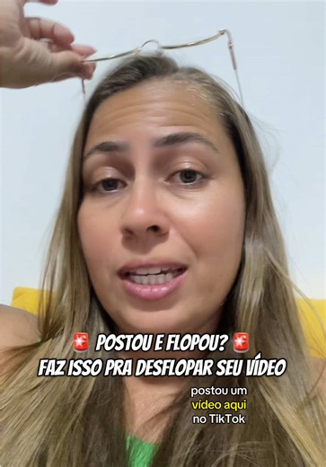 🚨 Postou e flopou? Faz isso pra sair do flop. #dicasdetiktok #iniciantestiktok #contapequenatiktok #desflopa #viralizarvideo