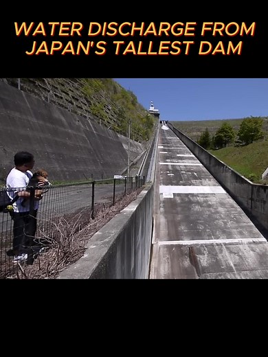Japan's Tallest Dam Water Release