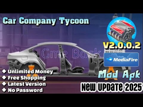 Car Company Tycoon | v2.0.0.2 | Mod Apk | Unlimited Money | Free Shopping | Gameplay