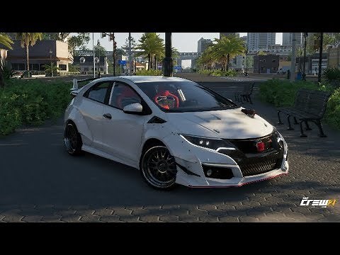 The Crew 2 | Widebody FK2 Civic - Customization & Street Test Hits [4K Gameplay]