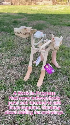 Dog Creature Werewolf Alien #halloween #diy #craft #bored #dog #wolf #weird #weirdscience