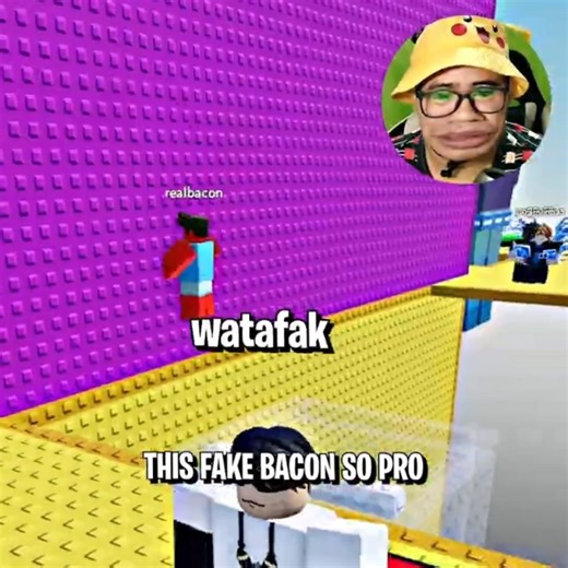 how this FAKE bacon this good 😱💀 #roblox