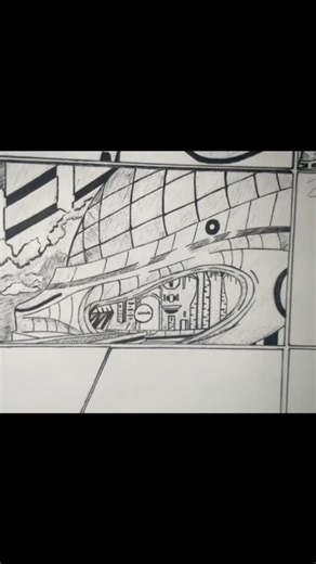 DRAWING FUTURISTIC BUILDINGS #shorts #art #manga