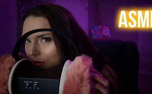 【助眠】Heathered Effect融化大脑的毛绒耳罩（刮擦、敲击和摩擦）