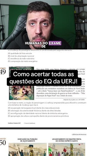 Como acertar todas as questões do EQ da UERJ! #vestibular #uerj #vestibularuerj