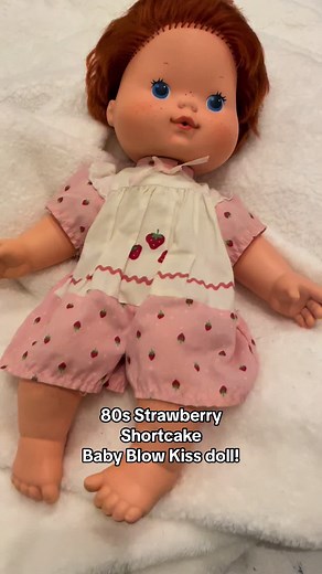 Remembering 80s Strawberry Shortcake Baby Blow Kiss Doll