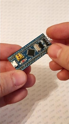 Отладочная плата STM32F103C8T6, ножки припаяны, код товара 14550 #stm32 #STM32F103C8T6