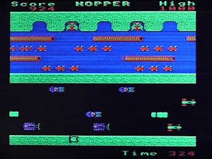 Hopper on Acorn Electron 8 bit vintage home computer. Gameplay & Commentary