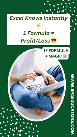 Stop Calculating Profit & Loss Manually ❌ | Excel IF Formula Trick 🔥