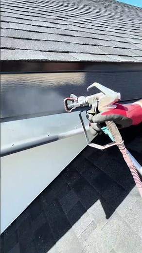 How Pros Paint Fascia & Trim ✨#shorts