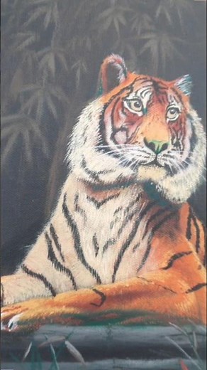 "My first Tiger🐯 Acrylic Painting as a beginner🤓 | Acrylic painting time-lapse" #painting #artshorts