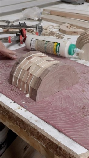 Making a segmented bowl.
