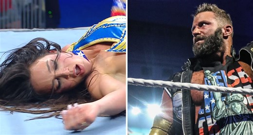 Matt Cardona reacts to graphic video of Chelsea Green's bloodied nose after Zelina Vega botches 619 at WWE Saturday Night's Main Event
