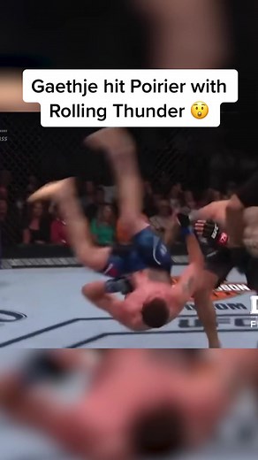 Gaethje vs Poirier: Rolling Thunder Kick Highlight