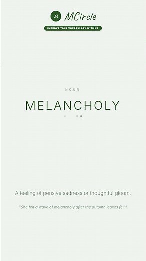 Learn English: What is Melancholy? | Vocabulary Shorts