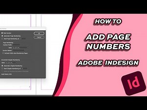 How to Add page Numbers to parent pages [Adobe Indesign]