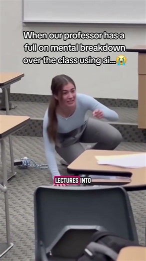 The class is over #professor #lecture #college #crashout #school