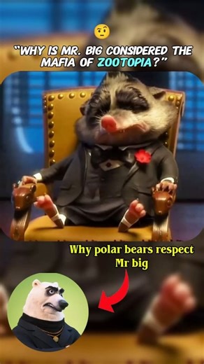 Facts/Opinion/VIRAL | Ever wondered how Mr. Big became the Mafia boss of Zootopia and why even the polar bears respect him so much? 🐻❄️ In this video, we break... | Instagram