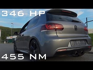 VW Golf 6 R - Sound Acceleration Onboard Autobahn 0-200+ Km/h