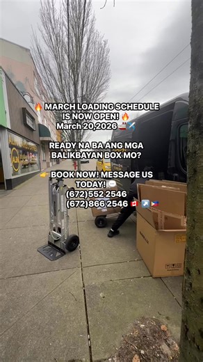 March 20, 2026 Loading is Now Open Call to schedule for pick up (672)552 2546 / (672)8662546 Limited time offer 🙏 | ALiN Cargo Express - Vancouver B.C. Canada
