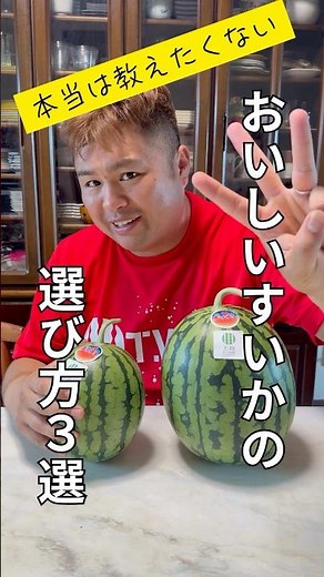 【保存版】本当は教えたくない！おいしいスイカの選び方3選🍉#shorts #スイカ