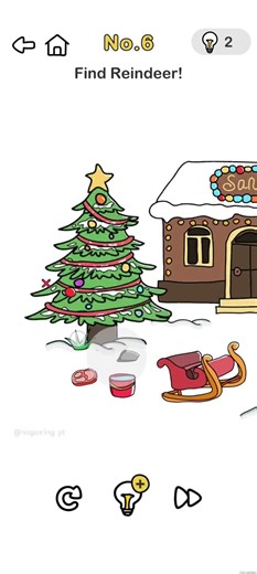 Brain Out (Save Santa) || Level 6