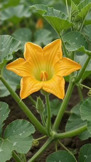 growing green pumpkin from seed to harvest