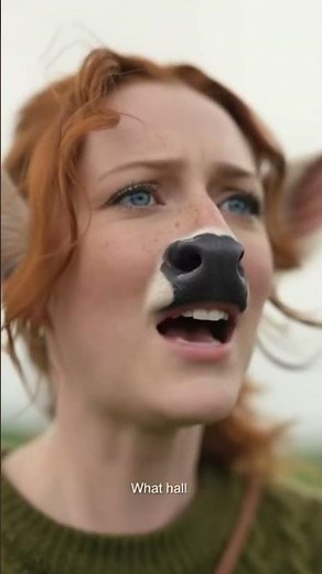 Woman transforms into Part Cow #ai #tf #transformation #cowtf #bodyswap #uk