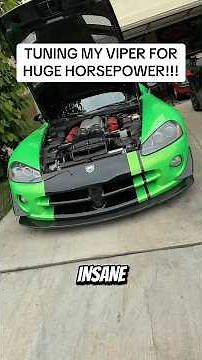 Tuning my Viper for BIG horsepower gains! V10 over Supercharged V8 every day