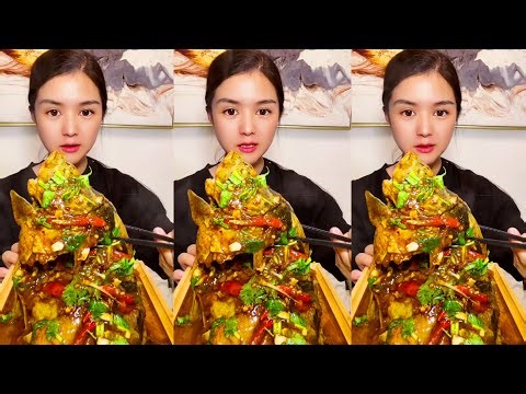 ASMR SPICY BIG FISH EATING SOUND | Fish Curry & Fish Fry Eating | Masala Fish Fry Big Bite ASMR