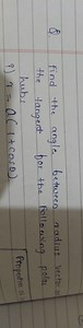 Q. Find the angle between radius vector a the tangent for the f... | Filo
