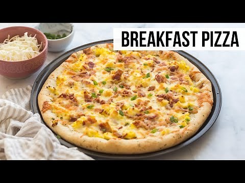 Breakfast Pizza: with eggs, bacon and cheese! | The Recipe Rebel