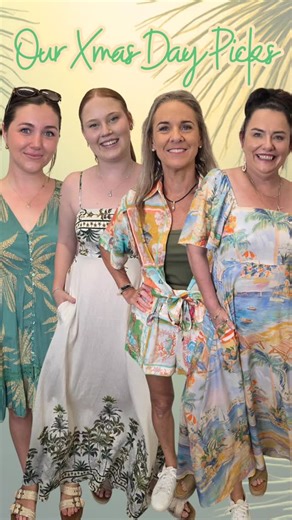 16 reactions · 13 shares | Summery Aussie Christmas with Us! ✨ Light fabrics, festive prints and all-day comfort — these are our go-to Xmas Day outfits 懶 Effortless, flattering and perfect for celebrating in the sunshine  Which look is your favourite? SHOP NOW ⤵️ www.stylehousefashion.com.au @stylehousefashion_ Click & Collect 4680 Free Express Post Australia Wide #christmasdress #jaasenewarrivals #greenlover | Style House Fashion | Facebook