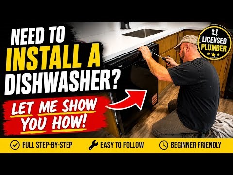 Plumber Shows How To Install a Dishwasher the RIGHT Way #plumbing #diy #dishwasherinstall