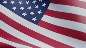 Close up of USA flag looping background