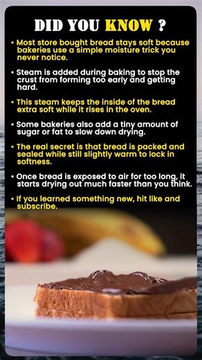 The Secret Bakeries Use to Keep Bread So Soft 😳🍞 #didyouknow #kitchenhacks