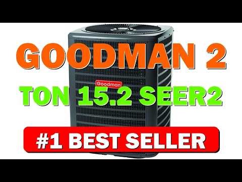 Goodman 2 Ton 15.2 SEER2 Heat Pump System with Multi-positional Air Handler - B0DP6CJT52