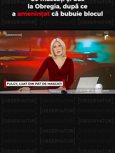 Fulgy amenință cu explozia blocului, intervenție mascați