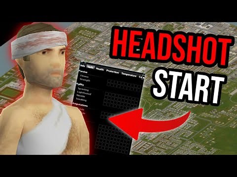Bullet Lodged in My Head & Broken Leg?! Zero-Stat Project Zomboid Madness